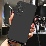 Coverzone Tecno Camon 19 Pro Ile Uyumlu Ipli Boyun Askılı Silikon Kılıf Dulcet Epiphany Kılıf Siyah
