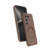 Coverzone Tecno Camon 50 Pro ile uyumlu Kılıf MagSafe ile uyumlu Z-Samara Kapak Wireless Şarj Özellikli Stand Olabilen Tecno Camon 50 Pro kilif Desert Gold