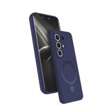 Coverzone Tecno Camon 50 Pro ile uyumlu Kılıf MagSafe ile uyumlu Z-Samara Kapak Wireless Şarj Özellikli Stand Olabilen Tecno Camon 50 Pro kilif Lacivert