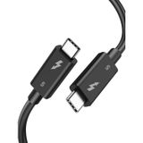 Coverzone Thunderbolt 5.0 Type-C Kablo – 240W PD Hızlı Şarj, 120Gbps Veri Aktarımı, 16K 60Hz Görüntü Desteği, E-Marker Akıllı Çipli, Thunderbolt 3/4/USB4 Geriye Uyumluluklu Örgü Kablo | ZR1107