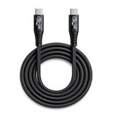 Coverzone Thunderbolt 5 USB-C to USB-C Kablo, 80Gbps-120Gbps Veri Transferi, PD240W Power Delivery, 16K 60Hz Video Çıkışı, E-Marker Akıllı Çip, Thunderbolt 3/4/5 Uyumlu | 2 Metre (ZR1323 Siyah)