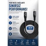 Coverzone Thunderbolt 5 USB-C to USB-C Kablo,ENT 80Gbps-120Gbps Veri Transferi, PD240W Power Delivery, 16K 60Hz Video Çı