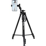 Coverzone Tripod Bluetooth Kumandalı Şarjlı Kalın Sağlam Aliminyum Kalın Gövdeli Profesyonel Telefon Tutucu Çantalı 150 Cm Tripod Neepho F8830