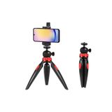 Coverzone Tripod Modern Tarasım 3 Ayak Mini Kamera ve Telefon Tripodu + Döner Başlık Telefon Tutucu FSD004A