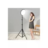 Coverzone Tripodlu 21.5Cm Halka Işık 180Cm Kablolu Stüdyo Işığı Fotoğraf Makinesi Kamera Youtuber | Sw840