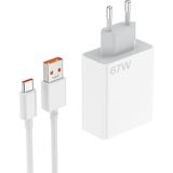 Coverzone TRW420 USB C Kablolu Hızlı Şarj Cihazı Duvar Şarj Cihazı Hızlı Şarj Aleti USB Çıkışlı Tablet ve Telefon Şarj Aleti - 67W