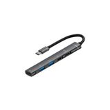 Coverzone Type-C Hub, 5in1, 3 Adet Type-C, 2 Adet USB-A Çoklayıcı, USB C Kulaklık Çıkışlı Hub Adaptörü H01
