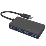 Coverzone Type-C To 4 Port Usb 3.0 Hub İnce Tasarım 5Gbps Yüksek Hızlı Super Speed Type-C Çıkışlı USB 3.0 Girişli Çoklayıcı Çoğaltıcı Çevirici Adaptör