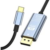 CoverZone Type-C To Dp Kablo, 8k 60Hz 200CM Yüksek Hızlı, Tip C To Displayport Kablo 2 Metre Kablo Uzunluğu USB C To Displayport Kablo 200CM ZR127