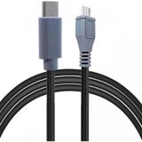 Coverzone Type-C to Mikro USB Kablosu, USB Tip C - Mikro USB OTG Kablosu Erkek - Erkek Şarj Veri İletimi, 1 Metre Kablo (ZR797-1m Kablo)