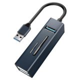 Coverzone Type-C To Usb Dönüştürücü 3.0 Hub 5İn1 Port Hızlı Aktarım 5Gbps Usb Hafıza Kart Okuyucu Telefon Pc