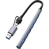 Coverzone Type-C Usb 3.0 7 Portlu Hub Otg Cogaltici Pc Telefon Uyum Veri Aktarimi Mouse Klavye Bagla