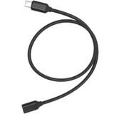 Coverzone Type-C Uzatma Kablo 50 cm USB C Erkek - Dişi Uzatma Kablosu PD Güç Konektörü Uzatma Kablosu Tip C Uzatma Kablo ZR73