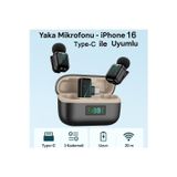 Coverzone Type-C Yaka Mikrofonu - Gürültü Azaltmalı, Düşük Gecikme ≤30ms, 20m, SX35 Mini