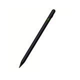 Coverzone Universal Dokunmatik Stylus Kalem LED Göstergeli Manyetik Gövdeli Type-C Şarjlı Hassas Uçlu Çizim ve Not Alma Kalemi Tüm Touchscreen Cihazlarla iPad ile Uyumlu | ZR61 (Siyah)