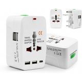 Coverzone Universal Fiş Çoklu Priz CV640 Priz Çevirici Dönüştürücü 2x USB port -1x Type C port Fonkisyonel Amerikan, İngiliz, Türkiye,japonya, Dubai, Kıbırs fiş çevirici 125V - 250V 931D