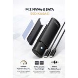Coverzone Usb 10Gbps M.2 Nvme Sata Ssd Harici Kutu Alüminyum Soğutuculu Toolless 4Tb Destekli | 1187