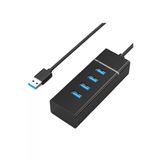 Coverzone Usb 3.0 4 Port Usb Çoğaltıcı 5Gbps Super Speed 1 Metre Siyah