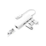 Coverzone Usb 3.0 To Ethernet + 3xusb 3.0 Çevirici 4 Port Hub Çoklayıcı Uyumlu