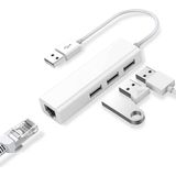 CoverZone USB 3.0 To Ethernet + 3xusb 3.0 Çevirici 4 Port Hub Çoklayıcı