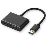 Coverzone USB 3.0/2.0-HDMI- VGA-HDTV Adaptör Kablosu Harici Dönüştürücü