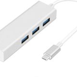 Coverzone Usb 3.1 Type C To Ethernet + 3 X Usb Çevirici 4 Port Hub Çoklayıcı