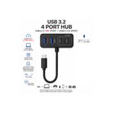 Coverzone USB 3.2 Hub 4 Port Type-C USB Çoklayıcı 10Gbps USB-A Adaptörlü | SY-TU456