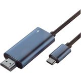 Coverzone USB-C to HDMI Kablo 4K 60Hz | Switch 2 ile uyumlu, MacBookile uyumlu, iPad ile uyumlu ve Telefonlar İçin HD Görüntü ve Power Delivery 100W Şarj Desteği | Type-C - HDTV Bağlantısı | ZR1160