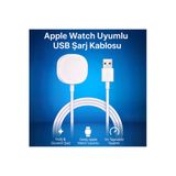 Coverzone USB Şarj Kablosu Apple Watch Serisi İçin Uyumlu A Kalite Taşınabilir Manyetik 1 Metre