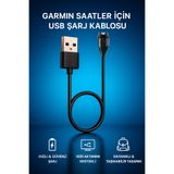 Coverzone USB Şarj Kablosu - Garmin Active, Epix, Fenix, Forerunner, Instinct, Enduro, Hızlı Şarj Destekli