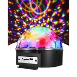 Coverzone Uzaktan Kumandalı Disko Topu Bluetooth Bağlantılı ve USB Girişli İç Mekan Kullanıma Uygun Parti Doğum Günleri ve Özel Günler için Renkli Aydınlatma KH1090