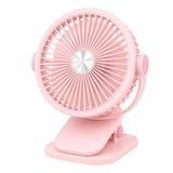 Coverzone Vantilatör USB Kablolu Midi Fan Koca Kafa Dizayn Mandallı Kıskaçlı Model Tatilde Kampda Evde İş Yerinde Çantada Taşınabilir 20cm Yüksekliği Oynar Başlık 2 Kademeli Üfleme 2260, Pembe