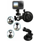 Coverzone Vantuzlu Ayarlanabilir Kamera Tutucu Araç İçi Cam Konsol Montaj Aparatı | 360° Döner Mafsallı Güçlü Vakum Tabanlı Aksiyon Ve Mini