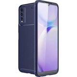 Coverzone Vivo Y20 Kılıf Karbon Delüx Tpu Silikon Lacivert
