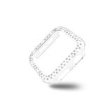 Coverzone Watch 5 44mm Ile Uyumlu Sert Çerçeve Diamond Kapak Watch 5 44mm Koruyucu Kılıf Şeffaf