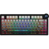 CoverZone White Peach Switch Kablosuz Manyetik Oyuncu Klavyesi 8k Hz 0.01MM Rt 0.125MS Gecikme Tft Ekran 10000MAH Rgb Bluetooth 5.0 2.4ghz Usb-C | Ajazz AK820 V2 - Black Ash