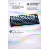 Coverzone White Switch 75% Mekanik Klavye RGB Dual Mode Bluetooth Kablolu Windows Mac | K81