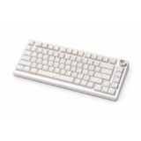 Coverzone White Switch 75% Mekanik Klavye, RGB Işıklandırma, Bluetooth & Kablolu Bağlantı, Düşük Profil Tuşlar, Alltan Yazılı, Windows ve Mac Uyumluluğu | K81 (WhiteConturLines)