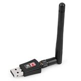 Coverzone Wifi Adaptörü 300Mbps 802.11n/g/b USB2.0 Masaüstü Dizüstü PC için Windows MAC Linux Destekler ZR93