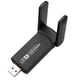 Coverzone Wireless Adaptör Wifi Ağ Kartı Masaüstü Bilgisayar Pc ile Uyumlu 2,4G 5G Destekler 1300Mbps Usb 3.0 Dual Band Usb Adapter 2,4Ghz-5,82Ghz AC1300