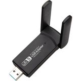 Coverzone Wireless Adaptör Wifi Ağ Kartı Masaüstü Bilgisayar Pc ile Uyumlu 2,4G 5G Usb 3.0 AC1300