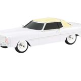 CoverZone WS-1966 Beyaz Kablosuz 1966 Cadillac Görünümlü Klasik Araba Bluetooth Hoparlör
