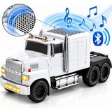 Coverzone Wster 15W Kamyon Tasarımlı Bluetooth Hoparlör, LED Işıklı, Tws Stereo, Fm Radyolu, Usb/tf/aux Destekli, Type-C Şarjlı, WS-570 - Beyaz