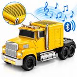 Coverzone Wster Kamyon Tasarımlı Bluetooth Hoparlör 15W LED Işıklı, WS-570 | Bluetooth 5.2, 15W Güçlü Ses, FM Radyo, TWS, USB/TF/AUX Desteği ve Type-C Şarj Özellikli Retro Kamyon Hoparlör