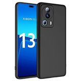 Coverzone Xiaomi 13 Lite İle Uyumlu Kılıf Z-Mara Lansman Vieri Tam Koruma Arka Kapak Kamera Koruma Çıkıntılı Pürüzsüz Yüzey Siyah