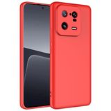 Coverzone Xiaomi 13 Pro İle Uyumlu Kılıf Z-Mara Lansman Vieri Tam Koruma Arka Kapak Kamera Koruma Çıkıntılı Pürüzsüz Yüzey Kırmızı