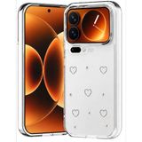 Coverzone Xiaomi 17 Pro ile uyumlu Kılıf Airbag Köşeli 2mm Kamera Çıkıntı Korumalı Simli Şeffaf Baskılı Z-Kutup Kapak Mi 17 Pro Kılıf Kalp