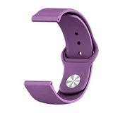 Coverzone Xiaomi Amazfit GTR ile uyumlu 47mm Kayış Esnek 7 Kademeli Termoplastik Kordon NewCord Mor
