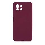 Coverzone Xiaomi Mi 11 Lite İle Uyumlu Kılıf Z-Mara Lansman Vieri Tam Koruma Arka Kapak Kamera Koruma Çıkıntılı Pürüzsüz Yüzey Mor