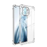 Coverzone Xiaomi Mi 11 Lite ile uyumlu Kılıf Z-Nitro Anti Shock Silikon Kapak Kamera Korumalı Antişok Airbag Köşe Korumalı Silikon Şeffaf Kılıf